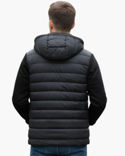 Veste Matelassée Homme avec Capuche – Style Urbain & Confort Thermique