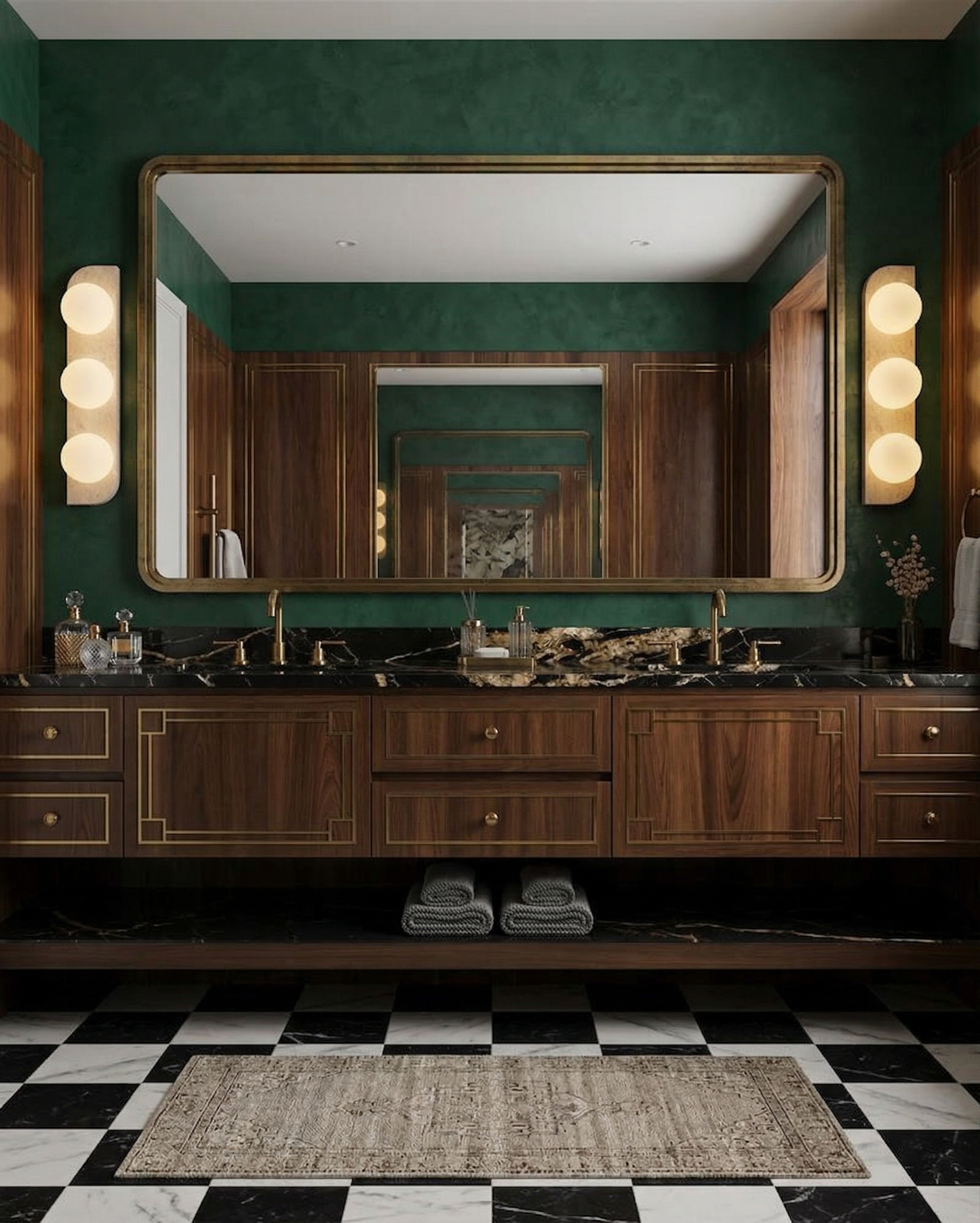 Installée dans une salle de bains