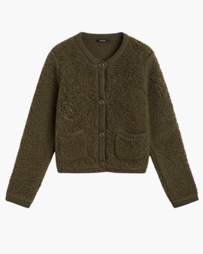 Gilet Femme Teddy Fleece Boutonné – Douceur & Confort | Style Cocooning Automne Hiver