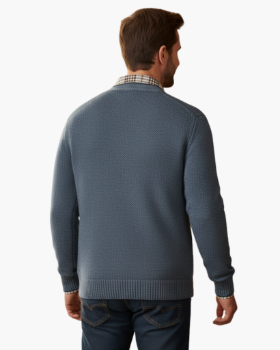 Gilet Homme Chaud en Laine | Doublure Polaire & Boutons – Style Élégant