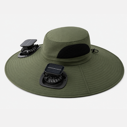 Casquette Ventilée à Énergie Solaire – Fraîcheur Mains Libres pour l'Été