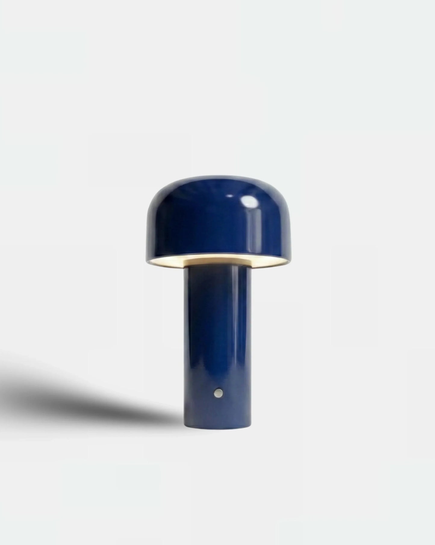 Lampe de table sans fil silhouette organique, coloris bleu