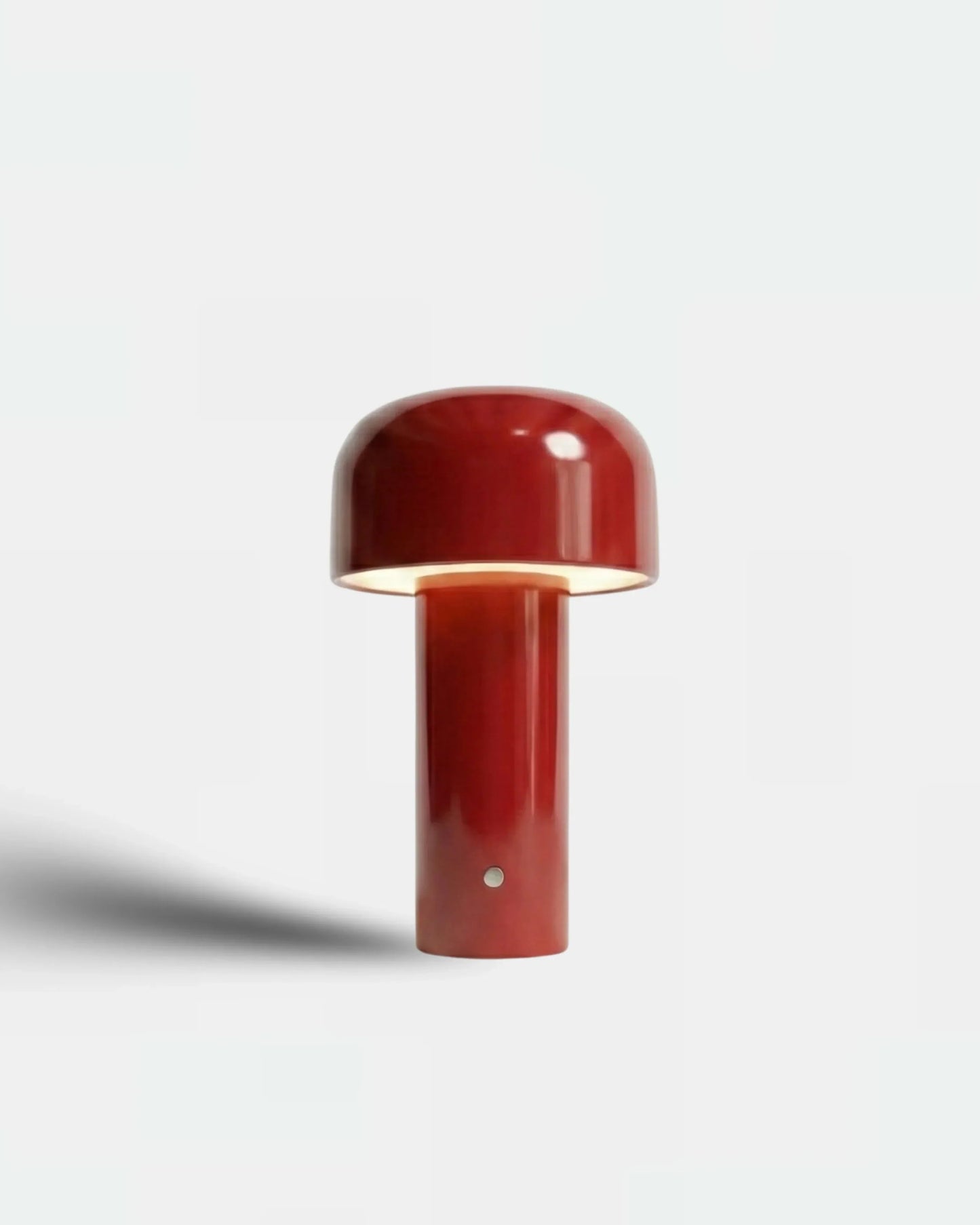 Lampe de table sans fil silhouette organique, coloris rouge