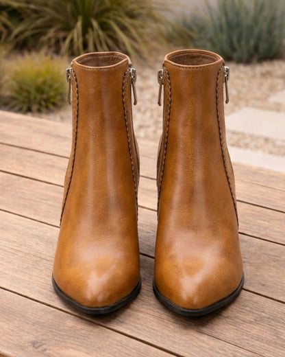 Bottines femme marron - vue avant