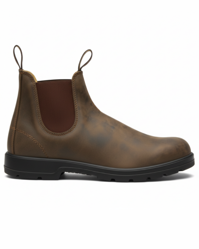 Détail de la semelle antidérapante des bottines Chelsea