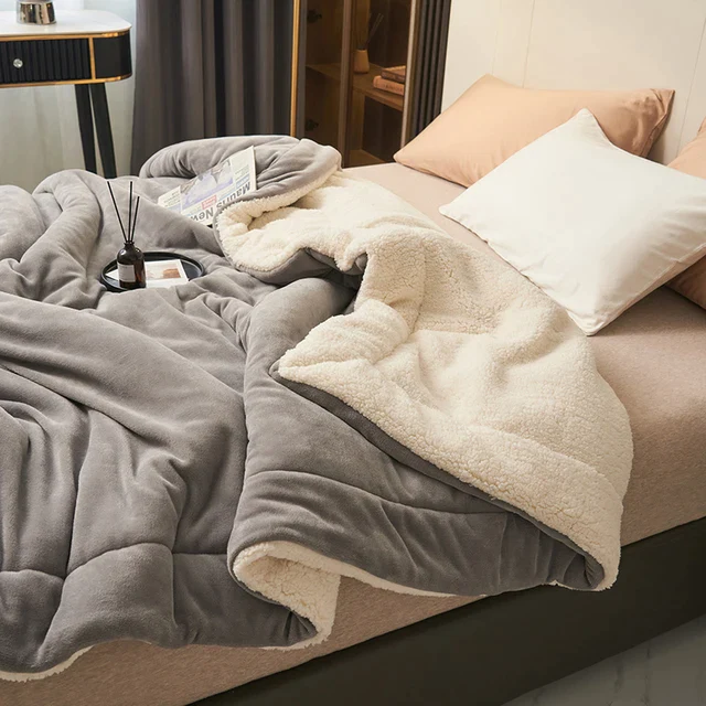plaid polaire en flanelle, coloris gris
