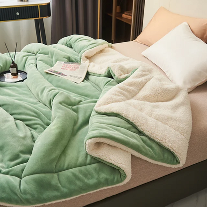 plaid polaire en flanelle, coloris vert clair