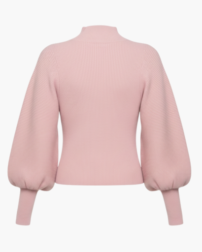 Pull femme à manches bouffantes – Élégance minimaliste et confort raffiné