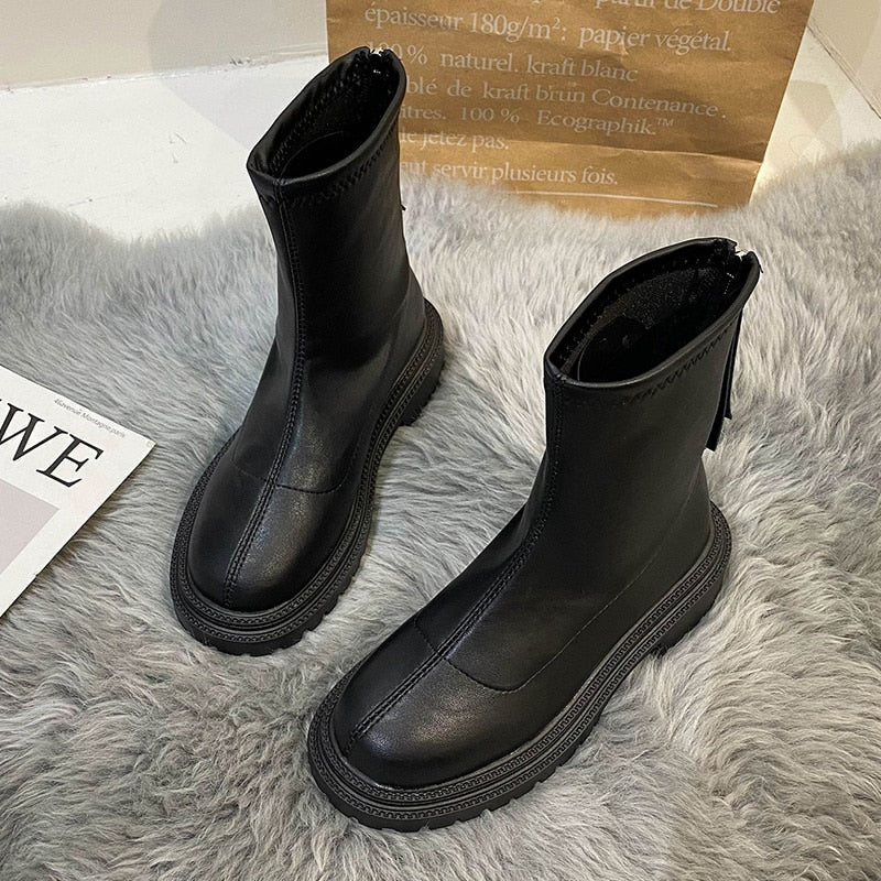 Bottines semelle chunky Noir