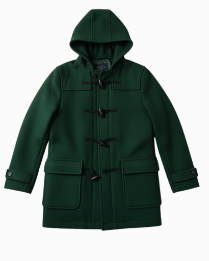 Manteau caban à capuche pour homme