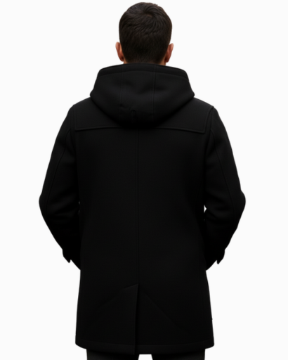 Manteau caban à capuche pour homme