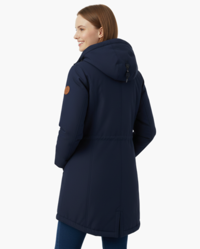 Manteau d’Hiver Femme – Avec Capuche – Doublure Chaude en Fleece – Poches Pratiques
