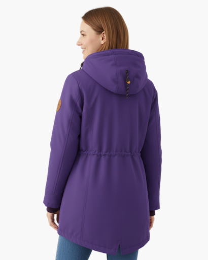 Manteau d’Hiver Femme – Avec Capuche – Doublure Chaude en Fleece – Poches Pratiques