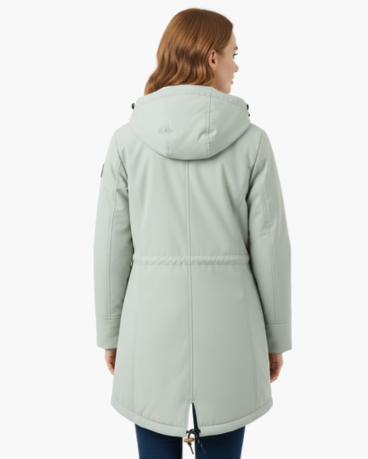 Manteau d’Hiver Femme – Avec Capuche – Doublure Chaude en Fleece – Poches Pratiques