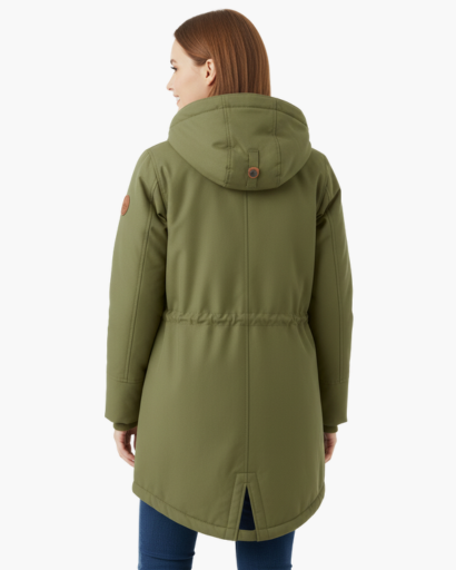 Manteau d’Hiver Femme – Avec Capuche – Doublure Chaude en Fleece – Poches Pratiques