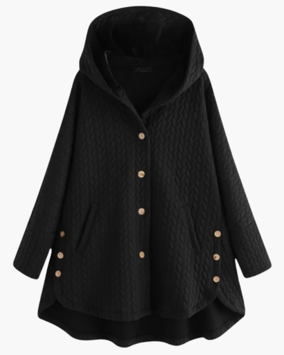 Manteau d’Hiver Long à Capuche pour Femme – Chaud, Élégant & Confortable