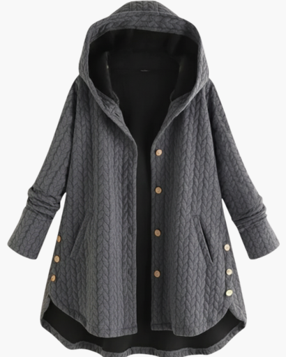 Manteau d’Hiver Long à Capuche pour Femme – Chaud, Élégant & Confortable