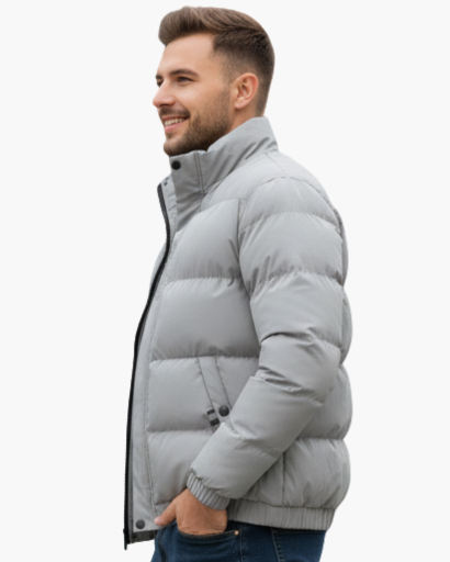 Doudoune Homme Légère & Chaude – Style Urbain et Confort d’Hiver