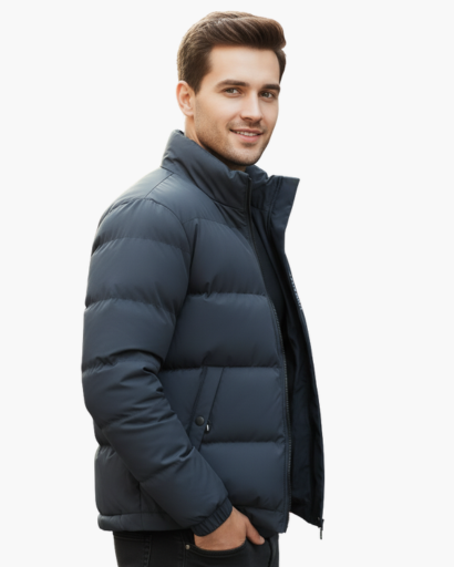 Doudoune Homme Légère & Chaude – Style Urbain et Confort d’Hiver
