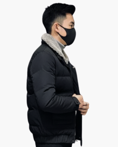 Doudoune pour homme à col en fausse fourrure – Élégance hivernale et chaleur optimale