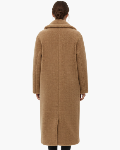 Manteau Long en Fausse Fourrure – Élégance Douce & Chaleur Hivernale