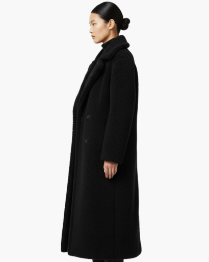 Manteau Long en Fausse Fourrure – Élégance Douce & Chaleur Hivernale