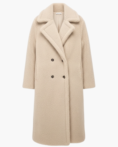 Manteau Long en Fausse Fourrure – Élégance Douce & Chaleur Hivernale