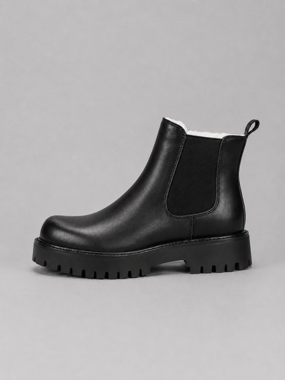 Bottines Chelsea chunky homme, vue latérale avec semelle épaisse