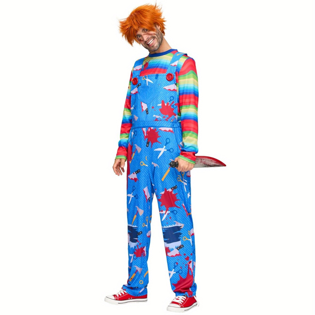 Costume horreur Halloween - détail motifs sanglants