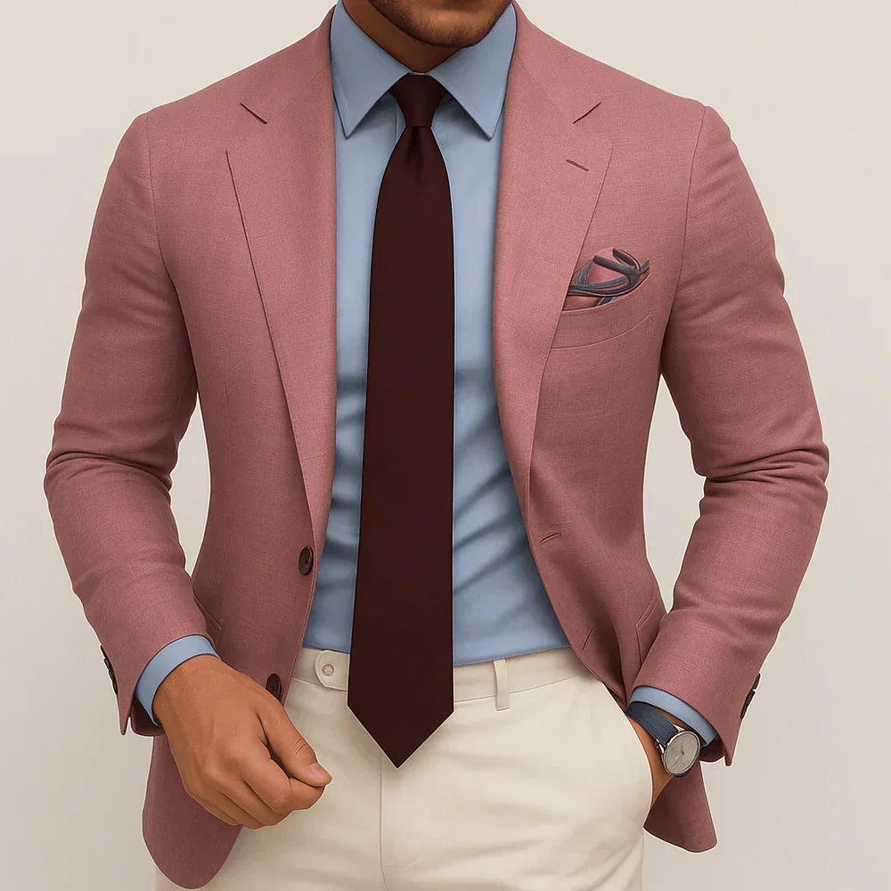 Blazer homme cintré – coloris rose