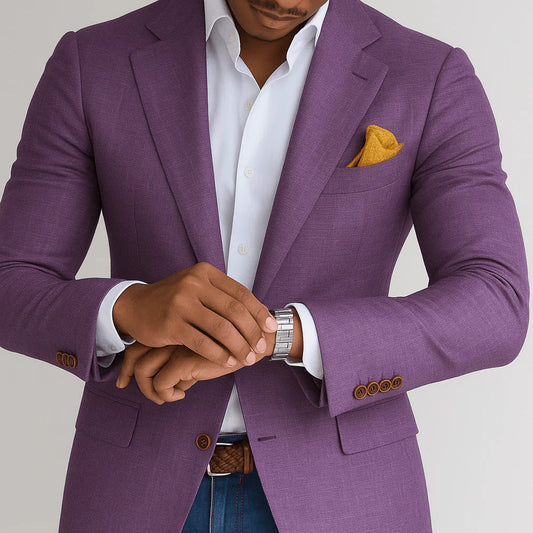 Blazer homme cintré – coloris violet