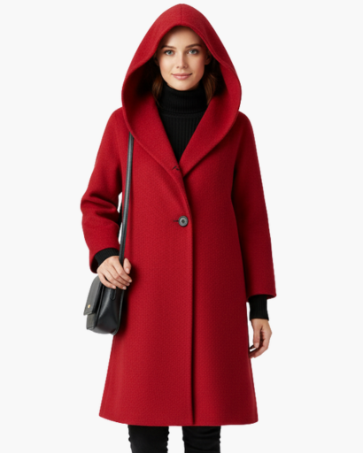Manteau Femme à Capuche – Élégance Douce & Confort Automnal
