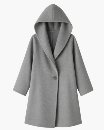 Manteau Femme à Capuche – Élégance Douce & Confort Automnal