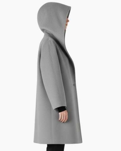 Manteau Femme à Capuche – Élégance Douce & Confort Automnal