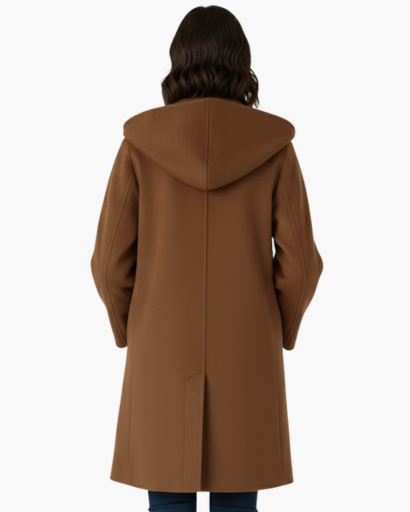 Manteau Femme à Capuche – Élégance Douce & Confort Automnal