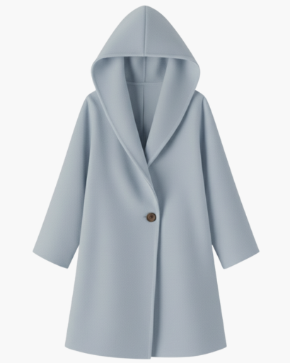 Manteau Femme à Capuche – Élégance Douce & Confort Automnal