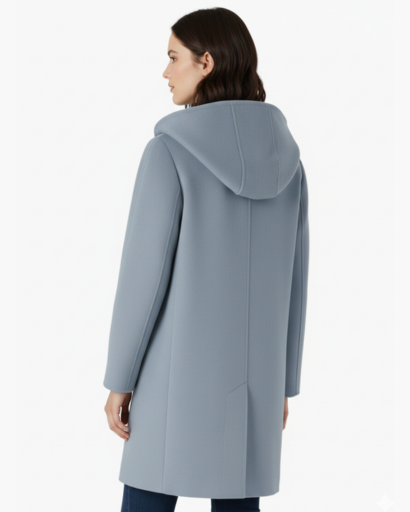 Manteau Femme à Capuche – Élégance Douce & Confort Automnal