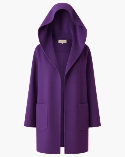 Manteau Femme à Capuche – Élégance Douce & Confort Automnal