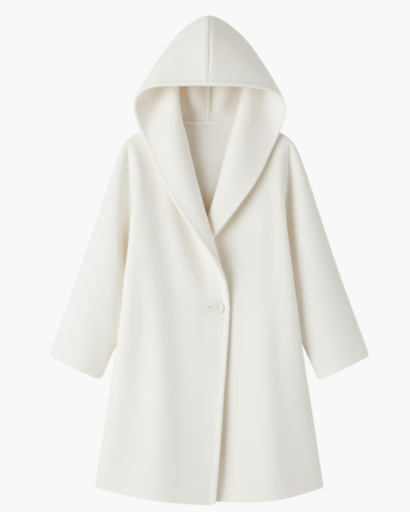 Manteau Femme à Capuche – Élégance Douce & Confort Automnal