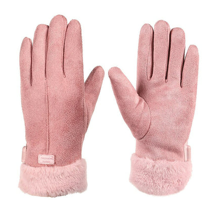 Gants chauffants pour femme, vue de dos