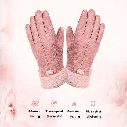 Gants chauffants – détails coutures