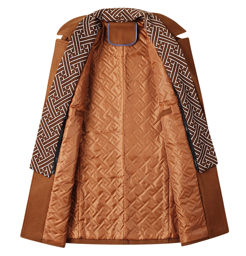 manteau homme en laine, vue de face