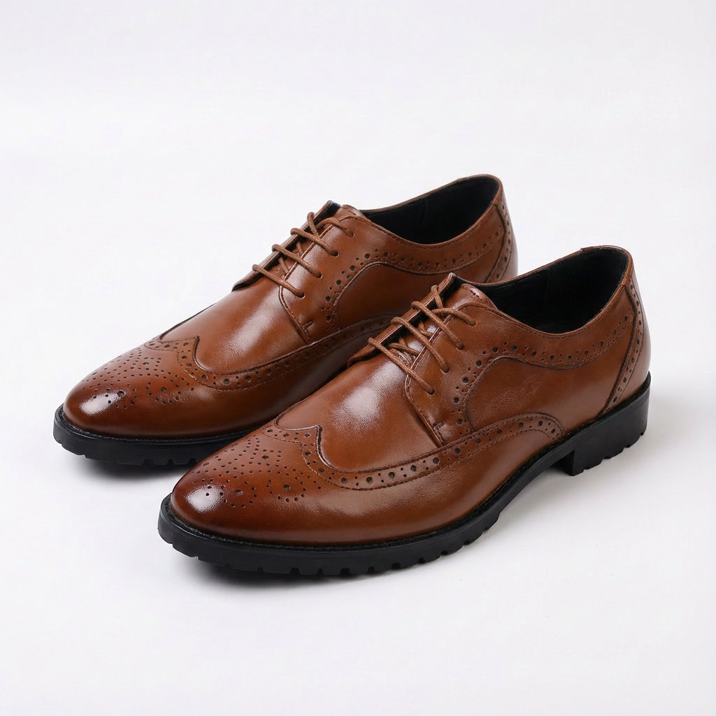 Brogues homme Marron
