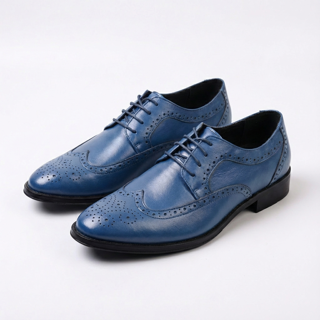 Brogues homme Bleu marine
