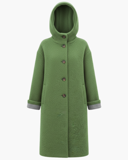 Manteau Femme en Laine Oversize avec Capuche – Élégance & Chaleur d’Hiver