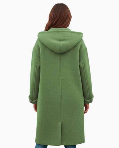 Manteau Femme en Laine Oversize avec Capuche – Élégance & Chaleur d’Hiver