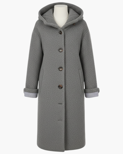 Manteau Femme en Laine Oversize avec Capuche – Élégance & Chaleur d’Hiver