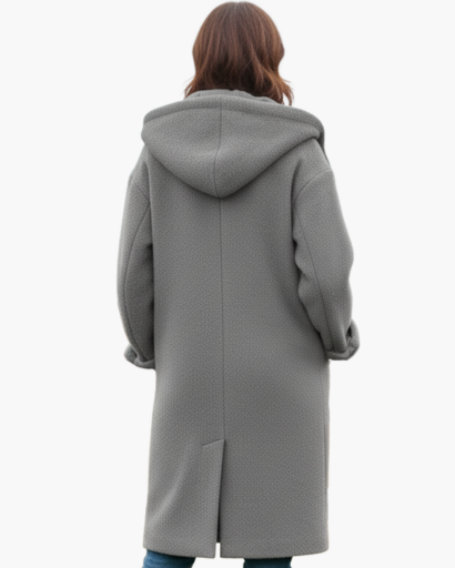 Manteau Femme en Laine Oversize avec Capuche – Élégance & Chaleur d’Hiver