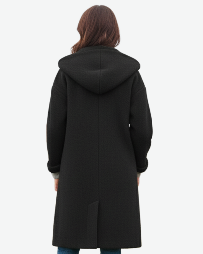 Manteau Femme en Laine Oversize avec Capuche – Élégance & Chaleur d’Hiver