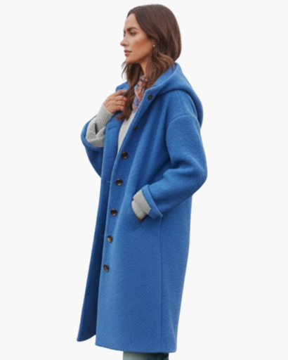Manteau Femme en Laine Oversize avec Capuche – Élégance & Chaleur d’Hiver